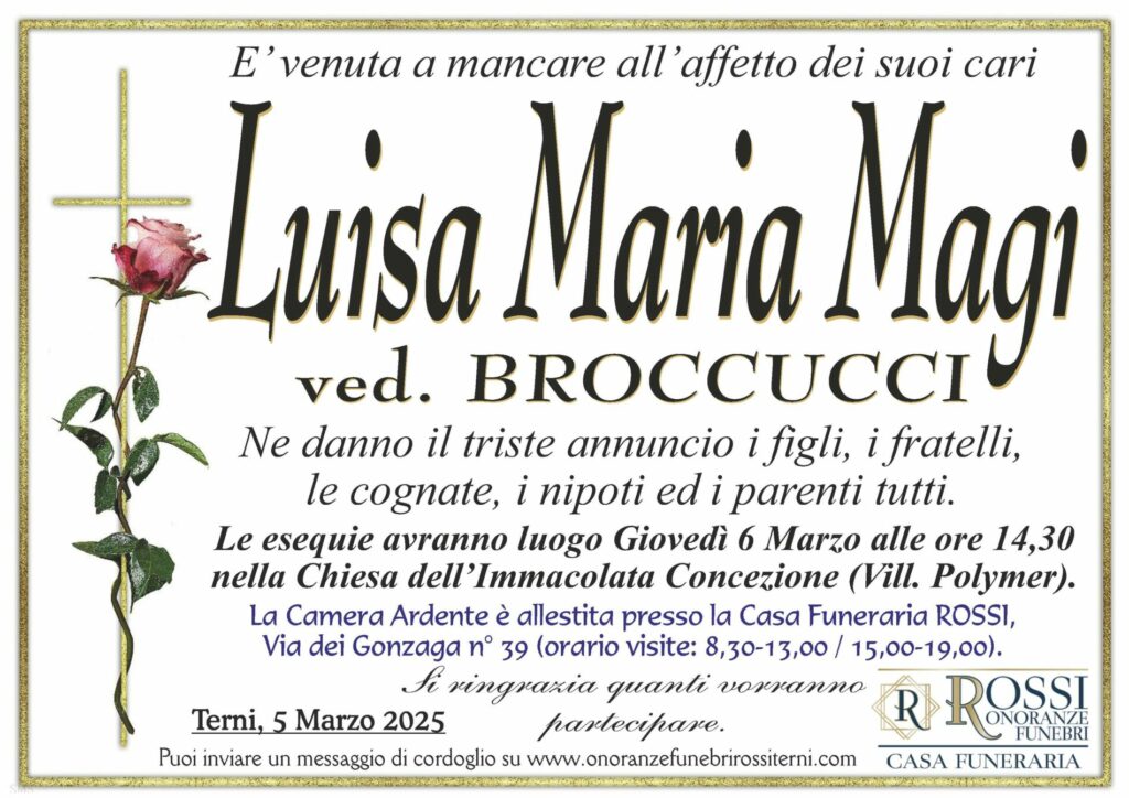 funerale-luisa-maria-magi-terni